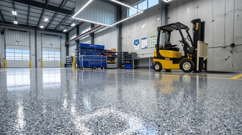 milton commercial garage floor coatings heavy duty chemical resistant